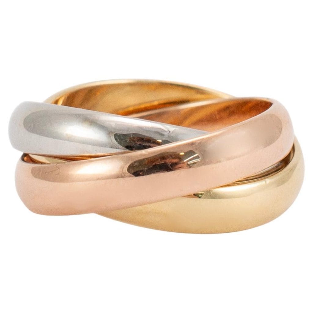 Perbezaan warna jenis emas yellow gold white gold dan rose gold.