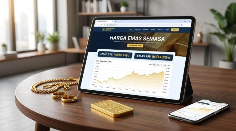 harga emas semasa Malaysia