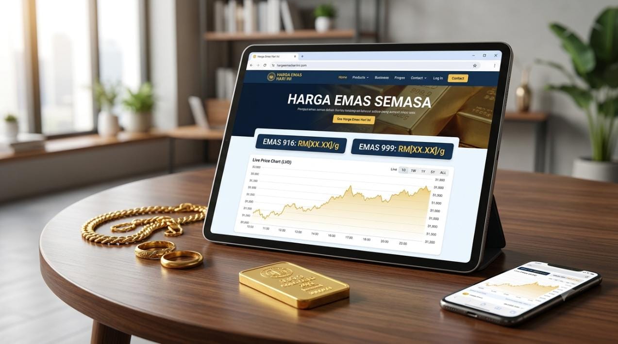 harga emas semasa Malaysia